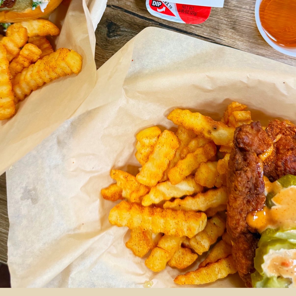 Mr Feast 10 Bites and fries.