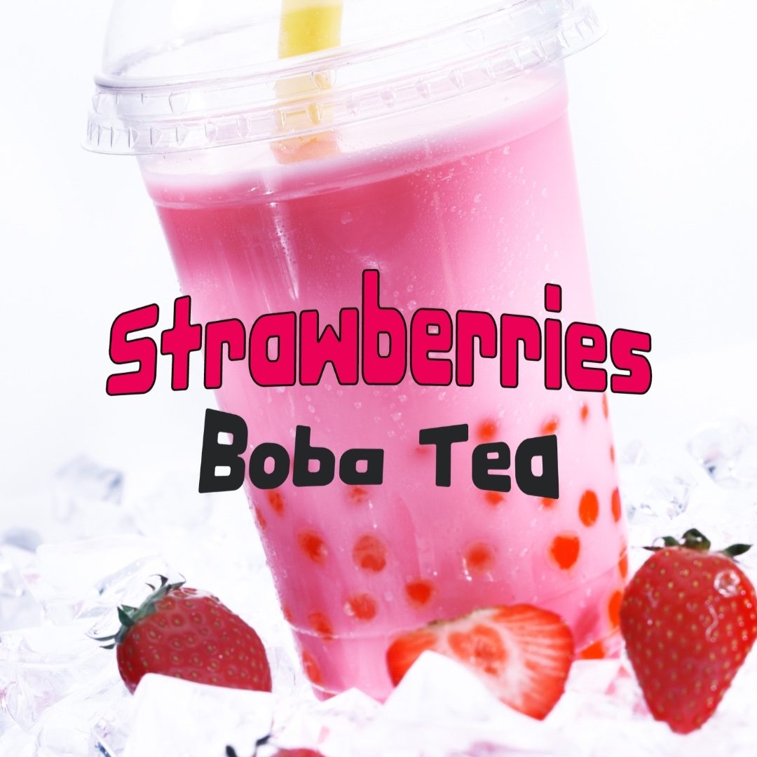Strawberry Bobba lemonade bubbles.