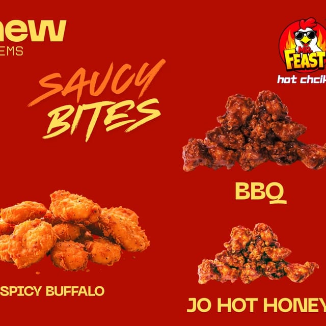 Trio saucy bites.